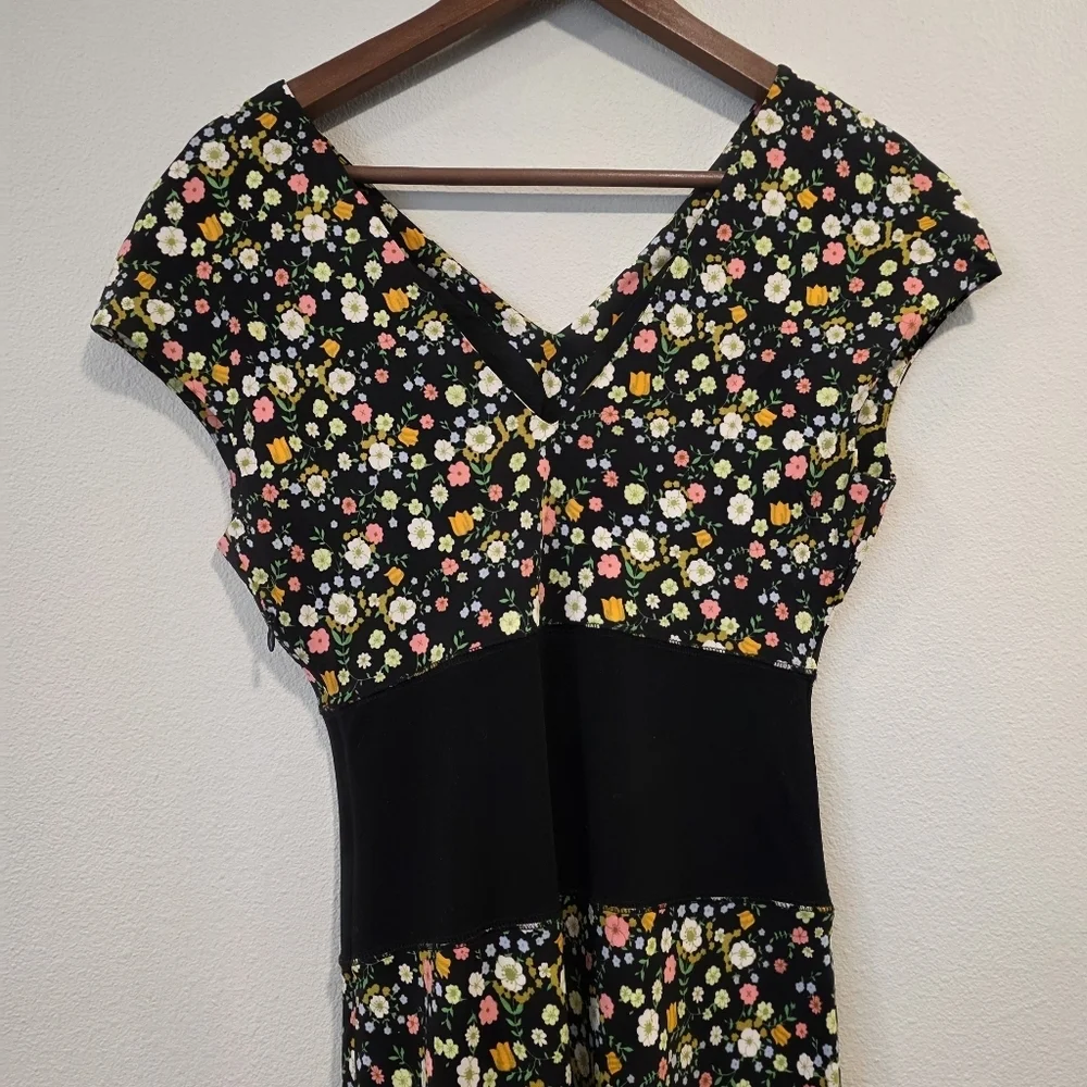 Tory Burch Julillet Ditzy Floral Midi Sheath Dress